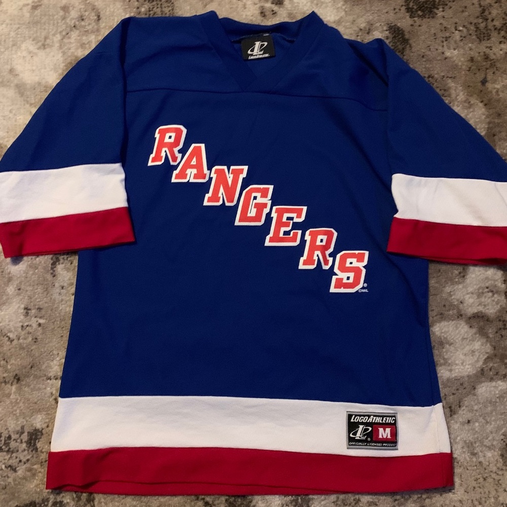 NY Rangers Logo Athletic Jersey